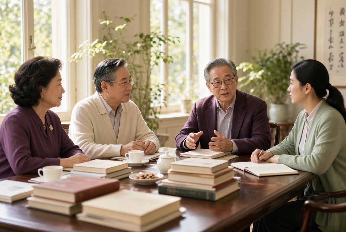 长者与青年在学院研讨